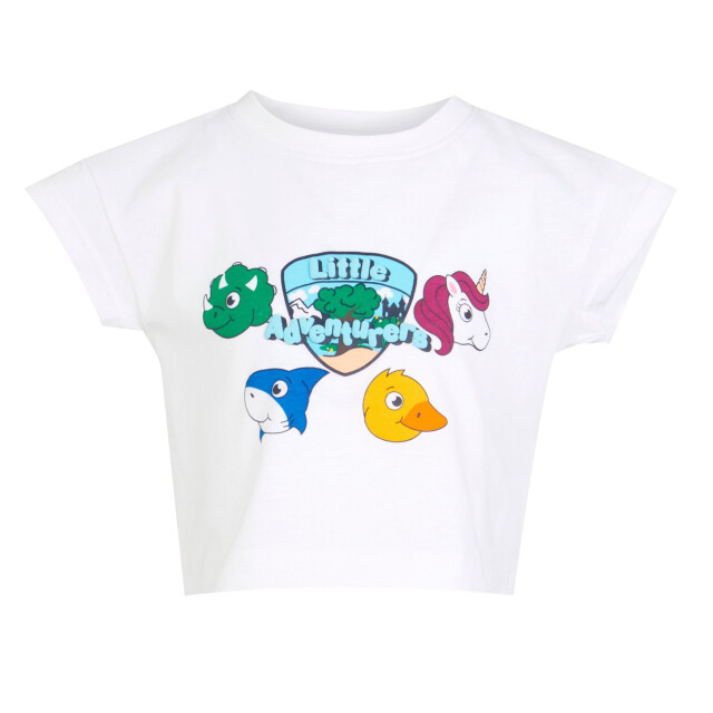 Regatta Kinderen/kinderen kleine avonturiers dieren t-shirt UTRG10340_white large