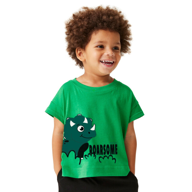 Regatta Kinderen/kinderen stompy de dinosaurus t-shirt UTRG10357_jellybeangreen large