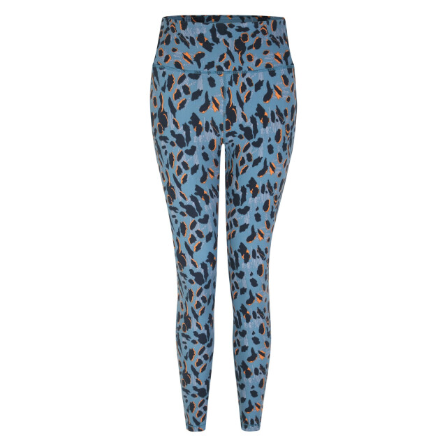 Dare2b Dames influential gerecyclede legging met luipaardprint UTRG10311_niagarablue large