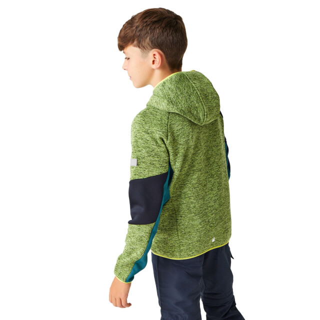 Regatta Kinder/kinder dissolver viii full zip fleecejack UTRG10505_piquantgreenmoroccanbluenavy large