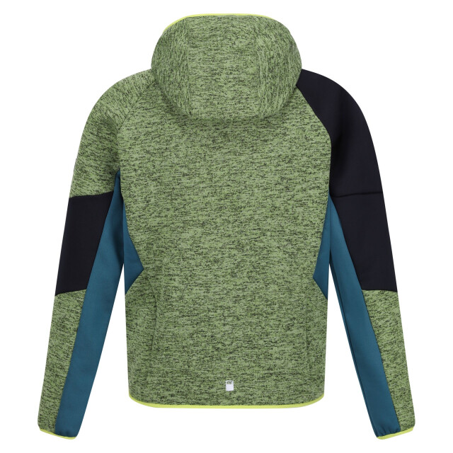 Regatta Kinder/kinder dissolver viii full zip fleecejack UTRG10505_piquantgreenmoroccanbluenavy large