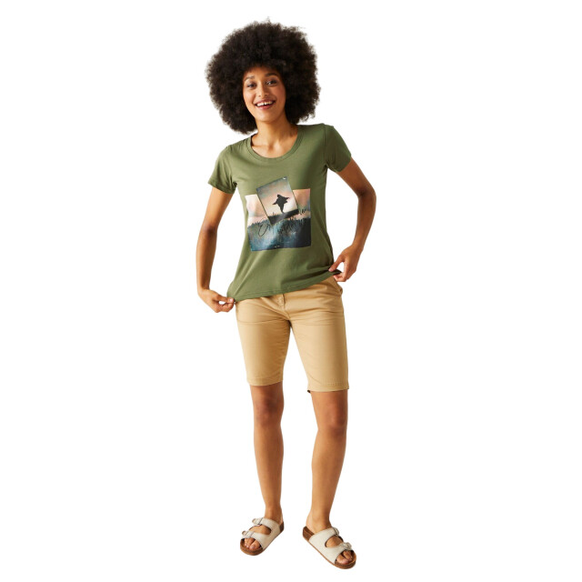 Regatta Dames filandra viii foto t-shirt UTRG10431_fourleafclover large