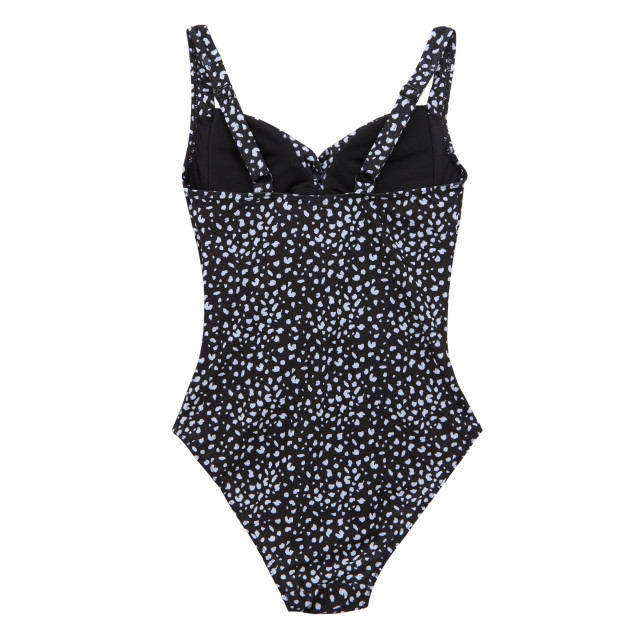 Regatta Dames sakari polka dot tummy control one piece zwempak UTRG10538_blackwhite large