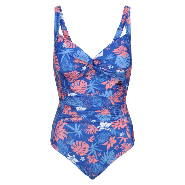 Regatta Dames sakari family hawaiian buikcontrole ééndelig badpak UTRG10487_oxfordblue large