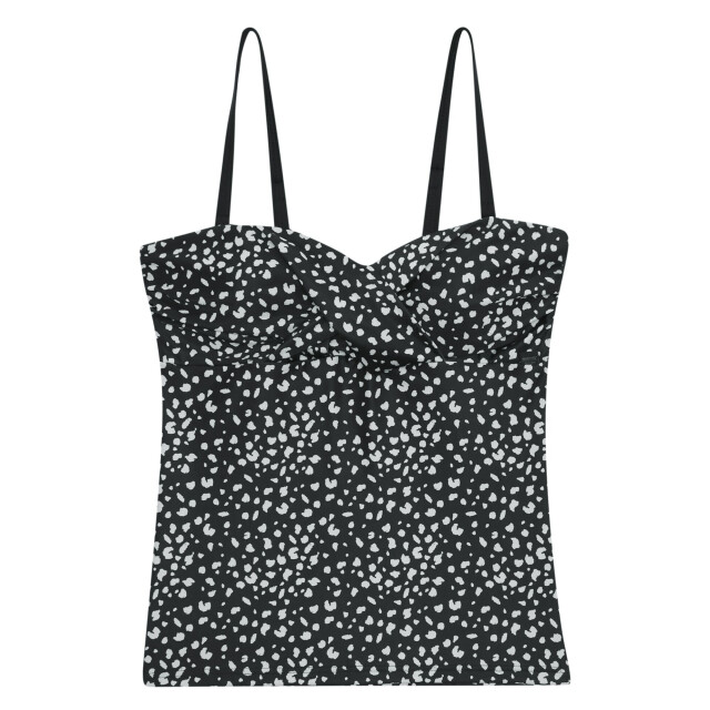 Regatta Dames aceana iii polka dot tankini top UTRG10530_blackwhite large