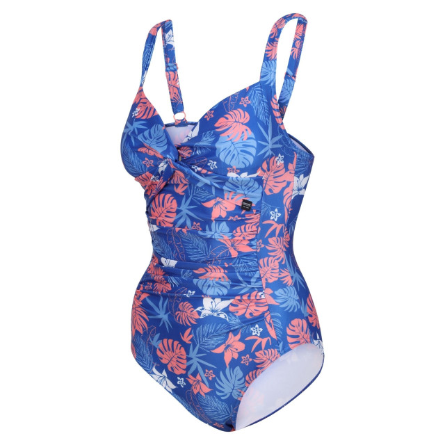 Regatta Dames sakari family hawaiian buikcontrole ééndelig badpak UTRG10487_oxfordblue large