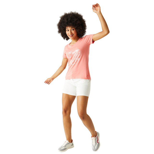 Regatta Dames filandra viii tropisch eiland t-shirt UTRG10488_shellpink large
