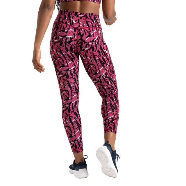 Regatta Dames influential zebraprint gym legging UTRG10518_neonpink large