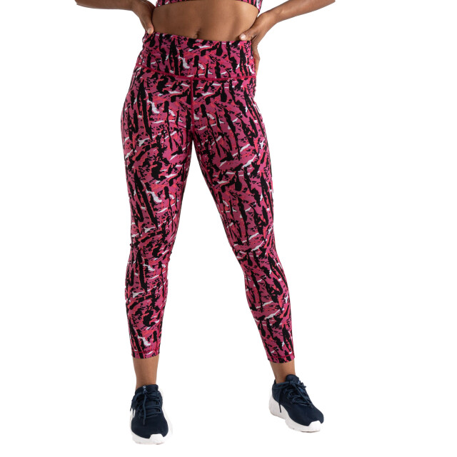 Regatta Dames influential zebraprint gym legging UTRG10518_neonpink large