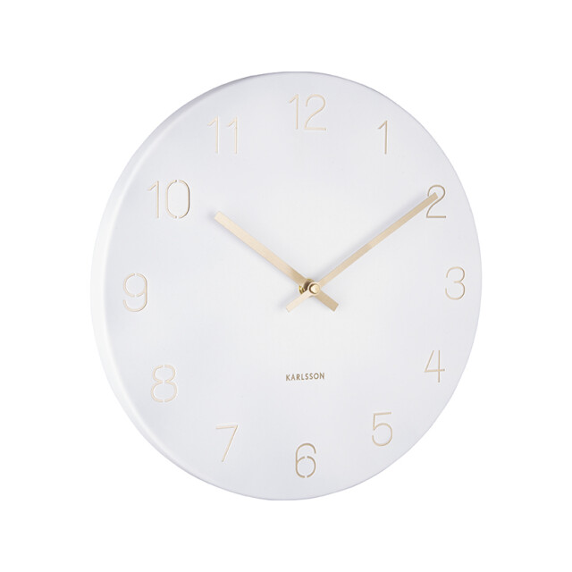 Karlsson wandklok charm engraved numbers small - Ø30cm 2843789 large