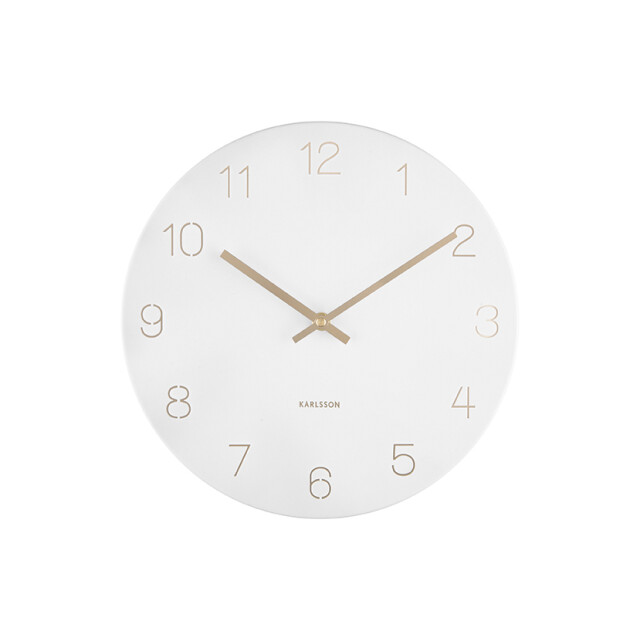 Karlsson wandklok charm engraved numbers small - Ø30cm 2843789 large