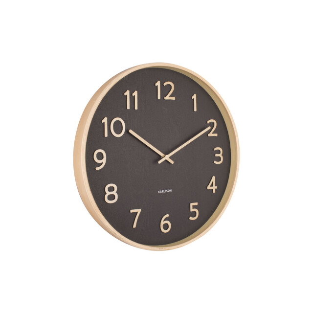 Karlsson wandklok pure wood grain - Ø40cm 2843827 large