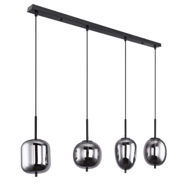 Globo Industriële hanglamp blacky l:100cm e14 metaal - 2600936 large