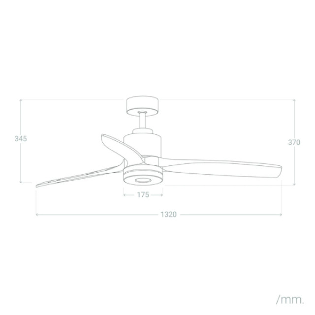 Ventiluxe Plafondventilator eduard met verlichting Ø132cm 6 snelheden- afstandsbediening - 2881788 large