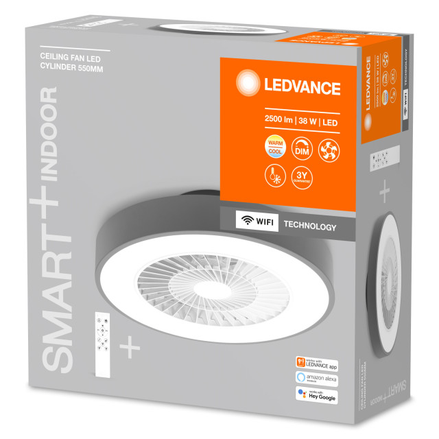 Ventiluxe Plafondventilator sascha met verlichting Ø55cm 6 snelheden- afstandsbediening - 2881799 large