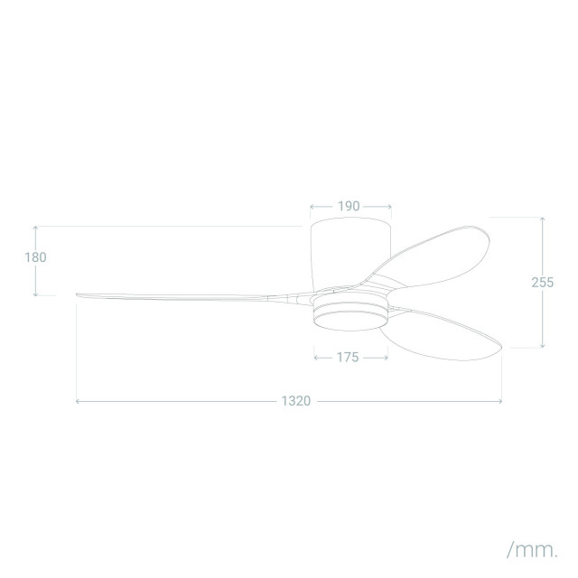 Ventiluxe Plafondventilator thimo met verlichting Ø132cm 6 snelheden- afstandsbediening - 2882073 large