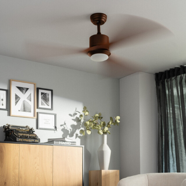 Ventiluxe Plafondventilator enzo met verlichting Ø132cm- 6 snelheden afstandsbediening forest 2881834 large