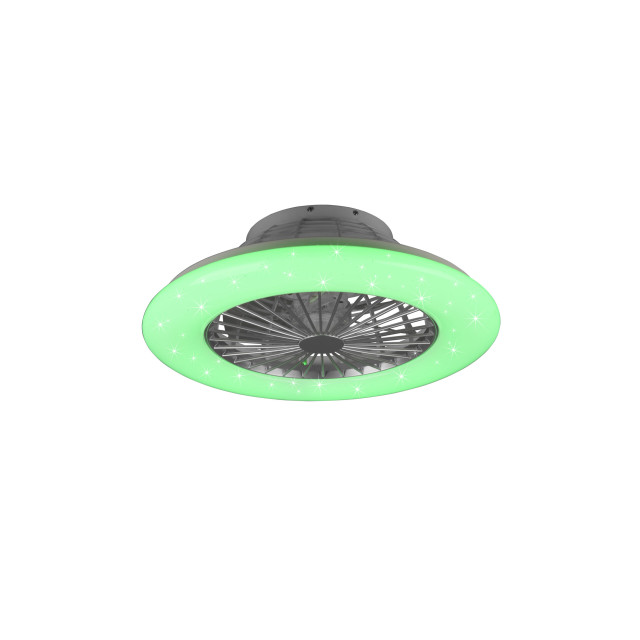 Ventiluxe Plafondventilator luciano met verlichting Ø50cm 3 snelheden afstandsbediening zwart 2881827 large