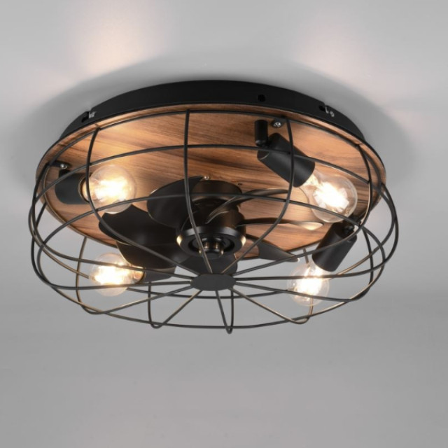 Ventiluxe Plafondventilator sam met verlichting – Ø48cm – 3 snelheden – afstandsbediening – 2881819 large