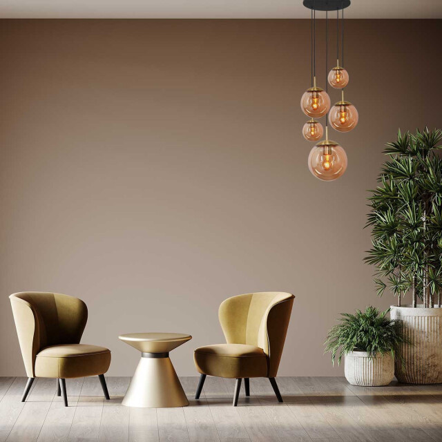 Bright Home Design hanglamp aurora kleurig 5-lichts 2990152 large