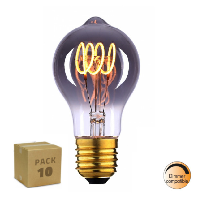 Highlight 10 pack kristalglas filament lamp smoke – dimbaar 2755555 large