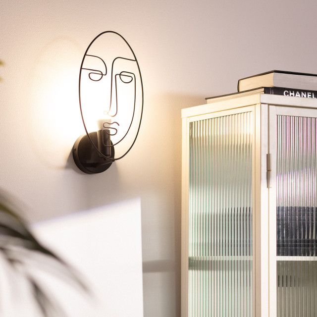 Bussandri Exclusive moderne wandlamp metaal modern e14 l:17cm voor binnen woonkamer eetkamer slaapkamer wandlampen - 2601042 large