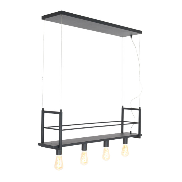 Bright Home Industriële hanglamp aurora zwart 4-lichts 2990267 large