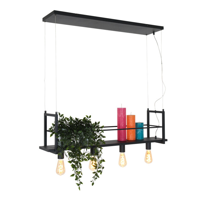 Bright Home Industriële hanglamp aurora zwart 4-lichts 2990267 large
