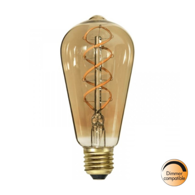 Highlight 10 pack vintage kristalglas filament lamp amber – dimbaar 2755558 large