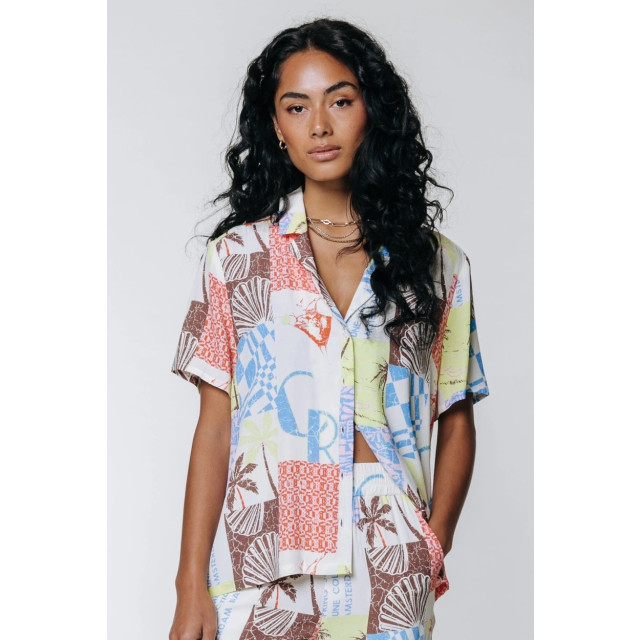 Colourful Rebel Vendy patch woprk resort blouse 4309.92.0009 large