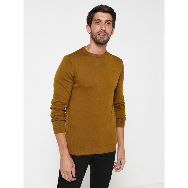 Petrol Industries Knitwear round basic oker 5219.14.0024 large