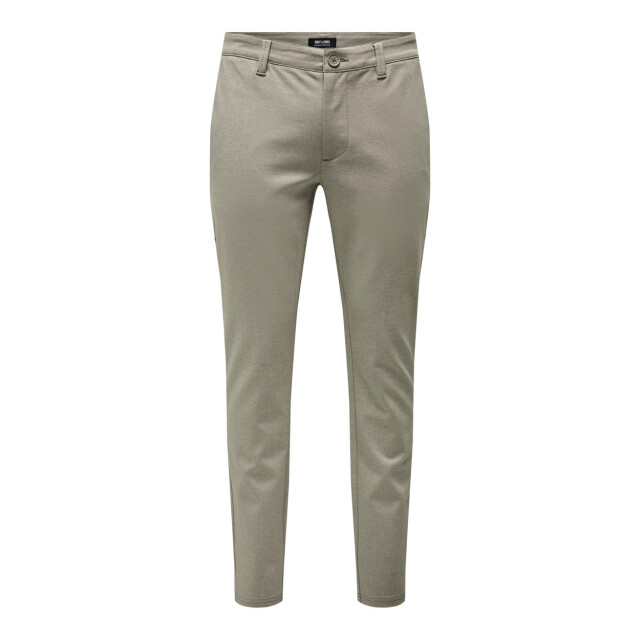Only & Sons Onsmark slim tap 0209 melange pant taupe 5109.77.0009 large