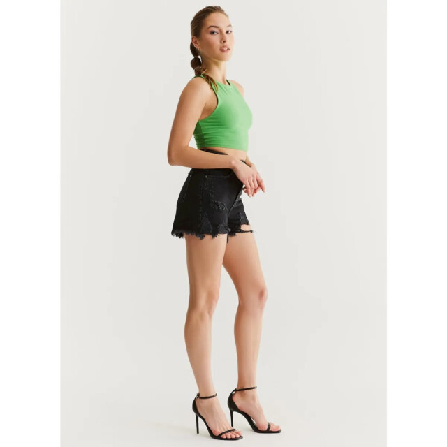 Cup of Joe Mini short; %100 co; l00; 183 black denim 4159.81.0005 large