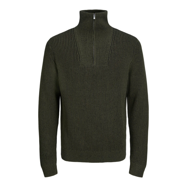 Jack & Jones Jprblacharlie knit half zip donker 5219.27.0046 large