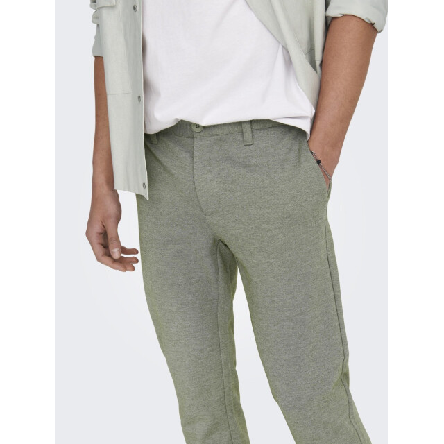 Only & Sons Onsmark slim tap 0209 melange pant olijf 5109.22.0008 large