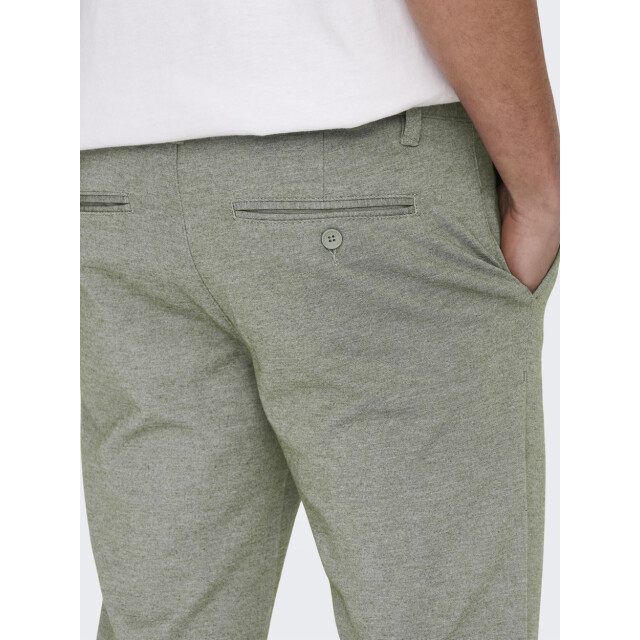 Only & Sons Onsmark slim tap 0209 melange pant olijf 5109.22.0008 large