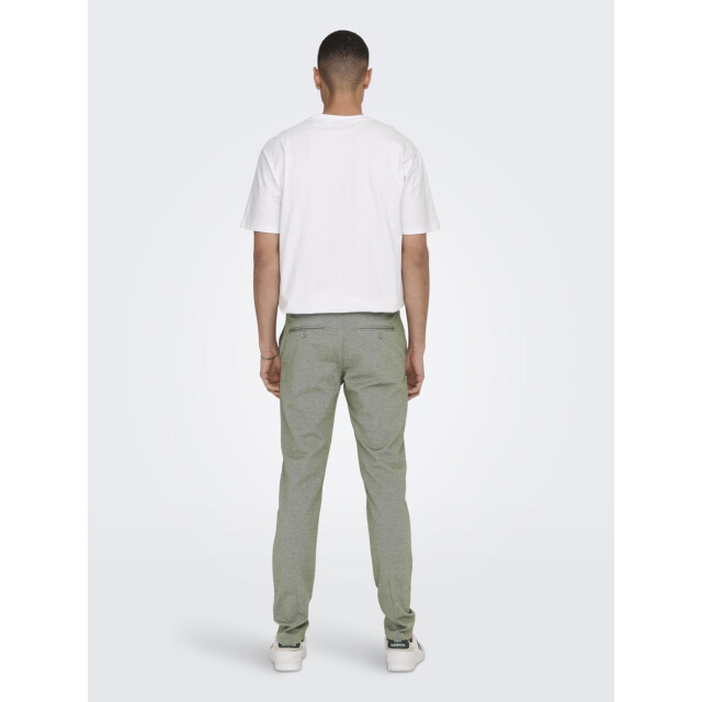 Only & Sons Onsmark slim tap 0209 melange pant olijf 5109.22.0008 large