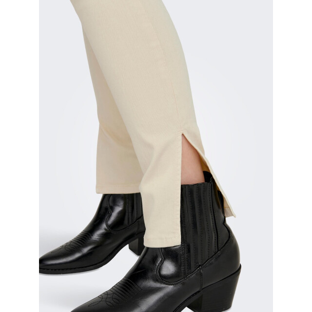 Only Onlblush mid slim long slit pant pn ecru 4101.03.0043 large