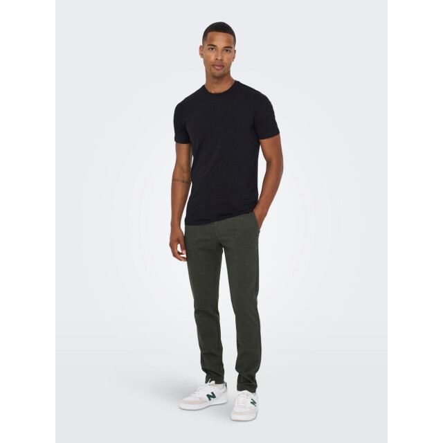 Only & Sons Onsmark tap herringbone 2911 pant n olijf 5109.22.0005 large