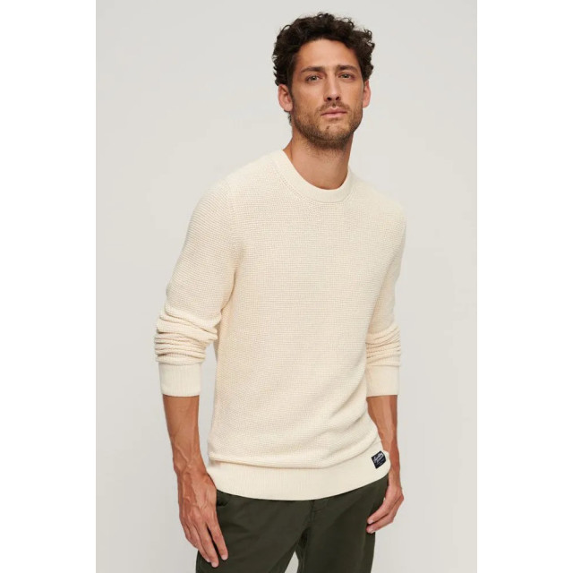 Superdry Texture crew knit ecru 5219.03.0035 large