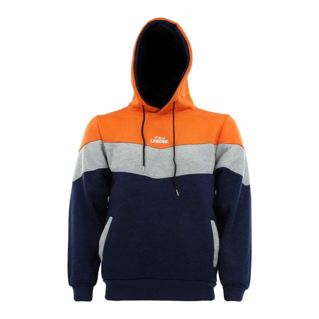 Legend Sports Hoodie legend tricolore dames/heren oranje fleece Y5610001ORL large