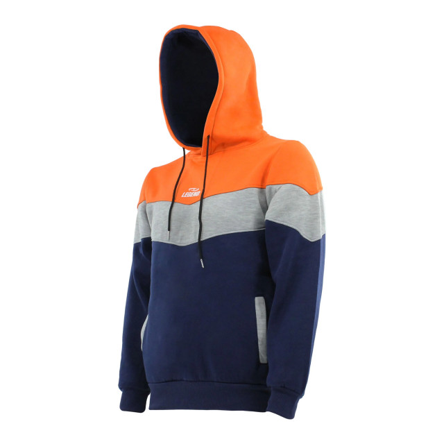 Legend Sports Hoodie legend tricolore dames/heren oranje fleece Y5610001ORL large