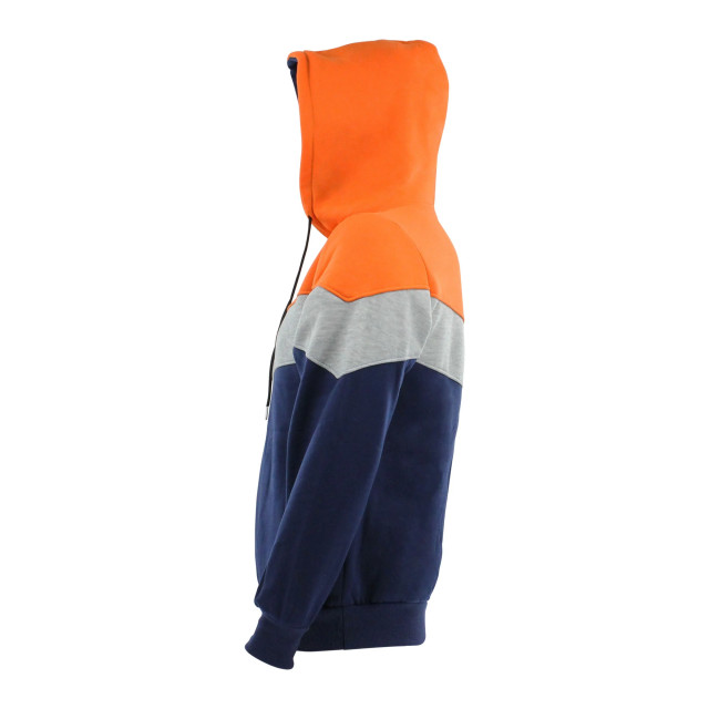 Legend Sports Hoodie legend tricolore dames/heren oranje fleece Y5610001ORL large