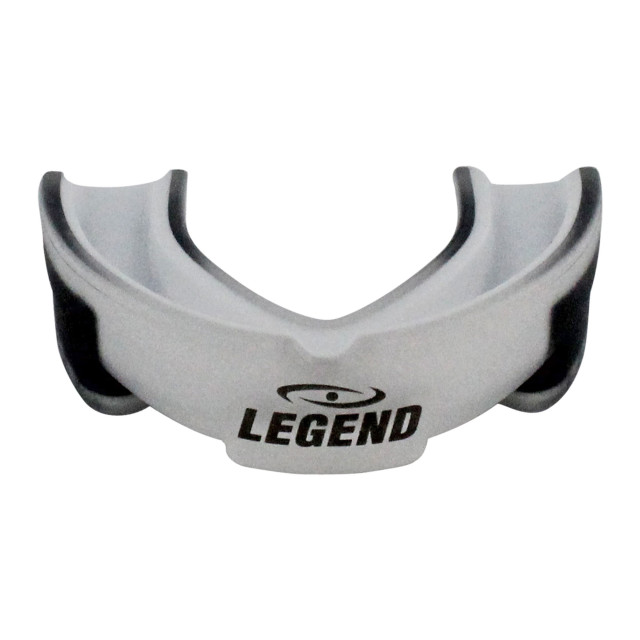 Legend Sports Anti shock gebitsbeschermer heren/dames zwart-transp hoogste kwaliteit triple layer gel technologie optima forma fitting PMG01TRZW large