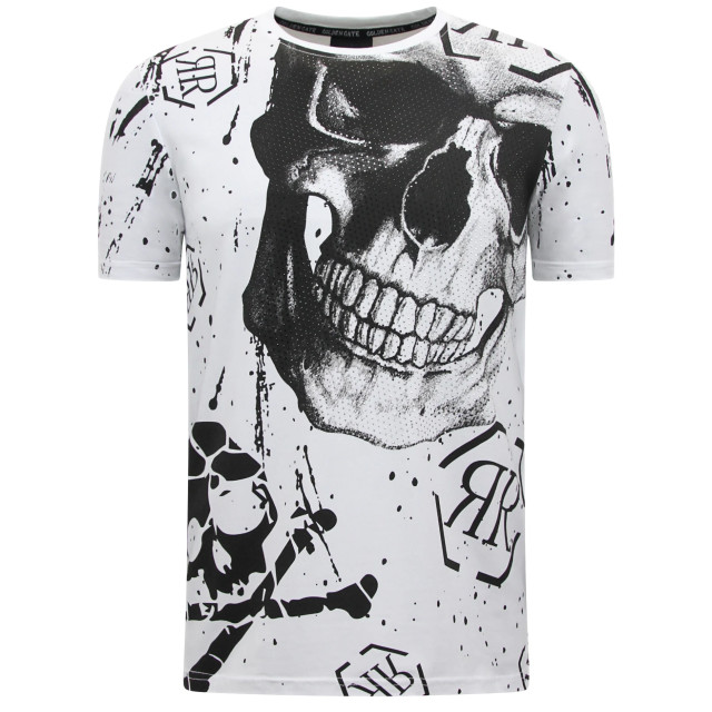 Enos Skull rhinestone t-shirt 7975 large