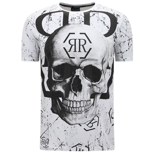 Enos Skull rhinestone t-shirt 7972 large