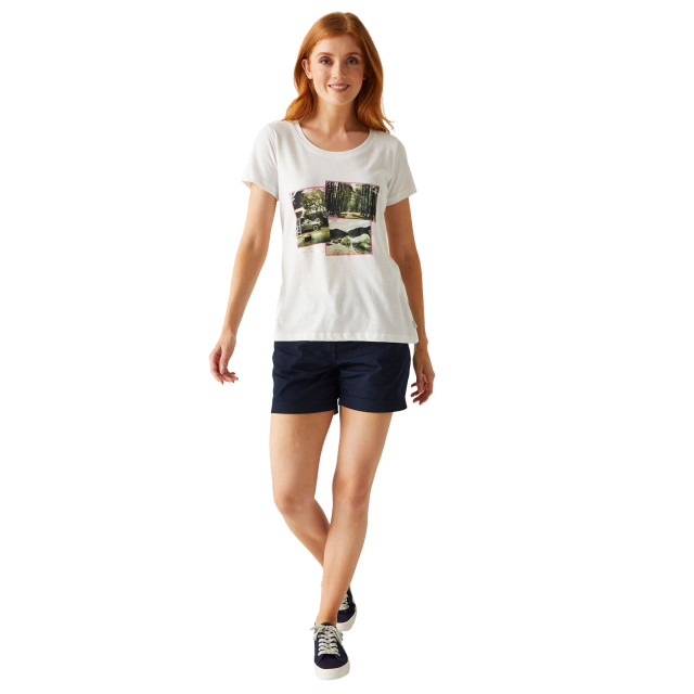 Regatta Dames filandra viii foto t-shirt UTRG10198_white large