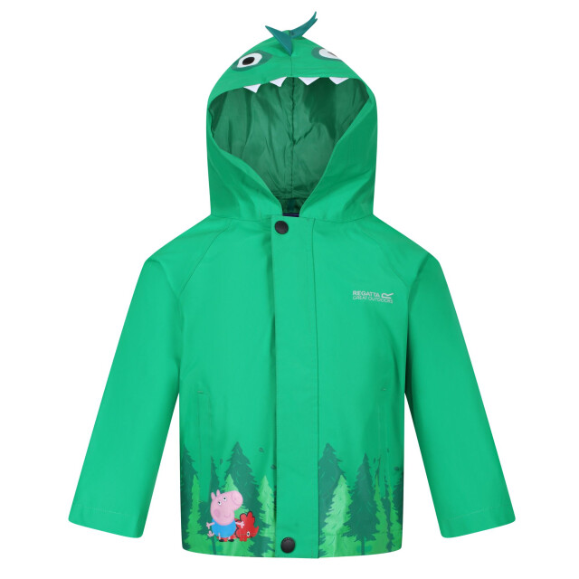 Regatta Waterdichte jas voor kinderen/kinderen dinosaurus UTRG10239_jellybeangreen large