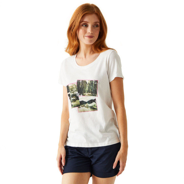 Regatta Dames filandra viii foto t-shirt UTRG10198_white large