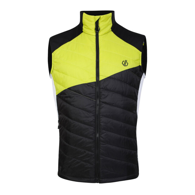 Dare2b Heren gendarme wollen gewatteerd gilet UTRG10278_blackgreenalgae large